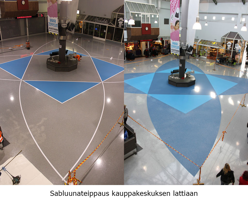 Liiketilan sabluunateippaus Liiketilan sabluunateippaus