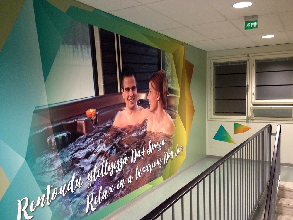 Seinäteippaus Rokua Spa Seinäteippaus Rokua Spa